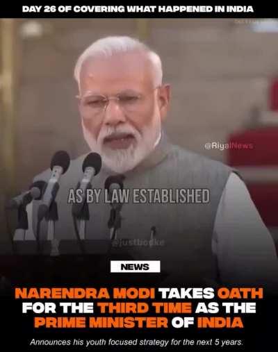 Modi ji spitting 