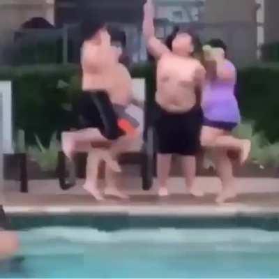 HMF while I get this pool party poppin'