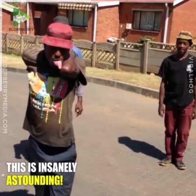 The levitating hat got me.