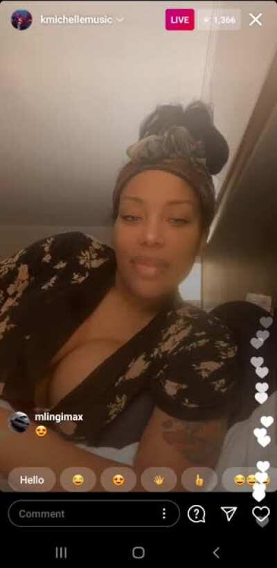 K Michelle loves the fans the love the New Boobs!