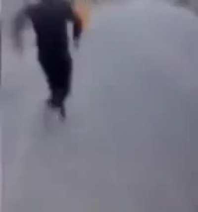 A$$holes in Romania bully helpless old lady for laughs