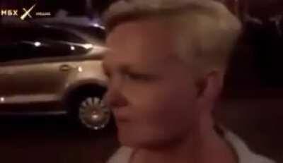 A woman is asked if she’s afraid of protesting when militia is throwing flashbangs. “I worked in the kindergarten, nothing scares me anymore.”