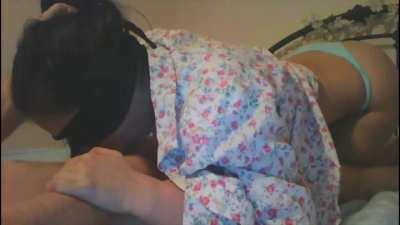 He Forces Her Head Down To Deep Throat The Cum.