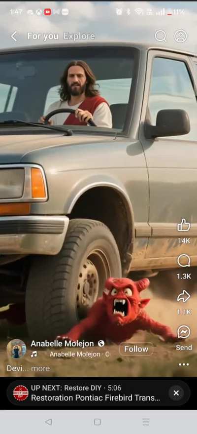 Jesus take the wheel! (Re-uploaded because I didn't upload the video whoops)