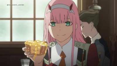 Zenitsu meets Zero Two