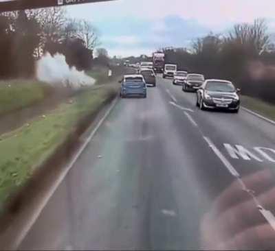 There was an attempt to overtake...