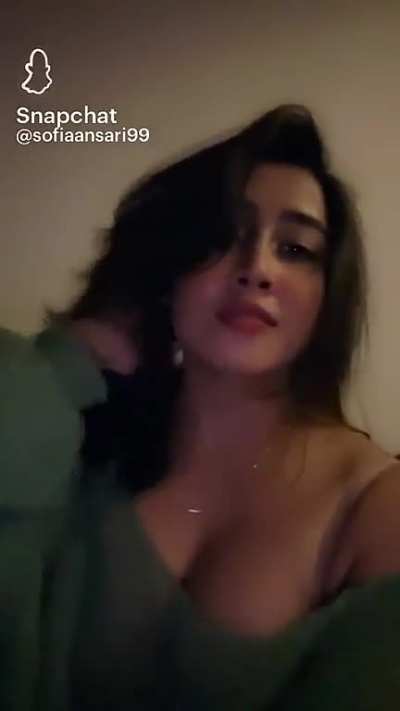 Sofia Ansari transparent dress