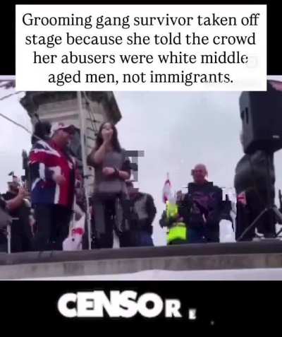 They silenced a grooming victim cause it didn’t fit their narrative