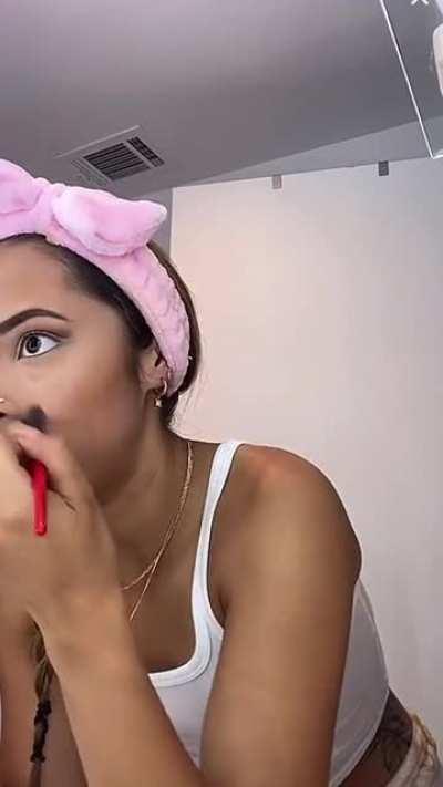 See through white top