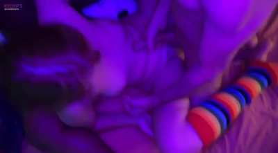 first cumshot that night on my pussy.