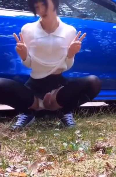 chinese Trans cumshot