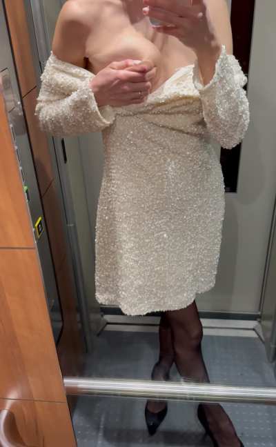 Would you ride in an elevator with a milk mommy