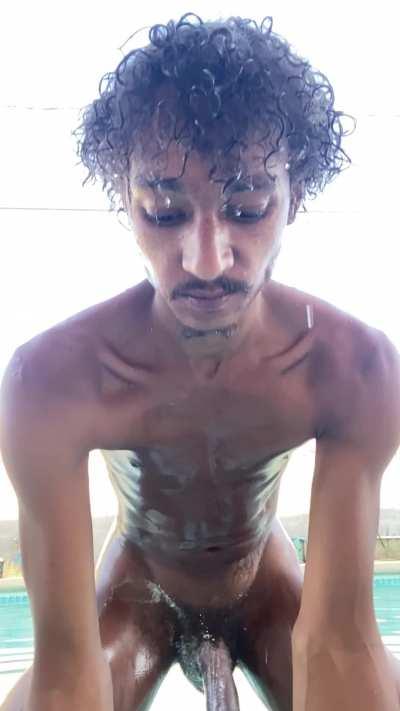 Washing off my shaft 