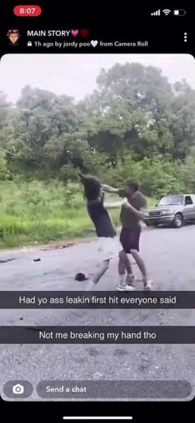 lame ass yt boy fight