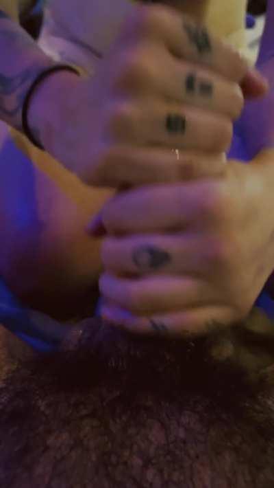 Babe said don’t bother shaving - she wanted to worship me with both hands, now!