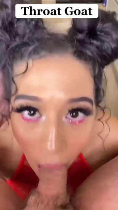 Can I test my blowjob skills on your cock instead?