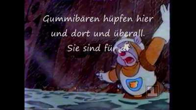 Adventures of the Gummi Bears but with Deathcore Vocals (and it's German)