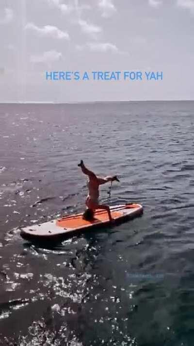 “Here’s a treat for ya”