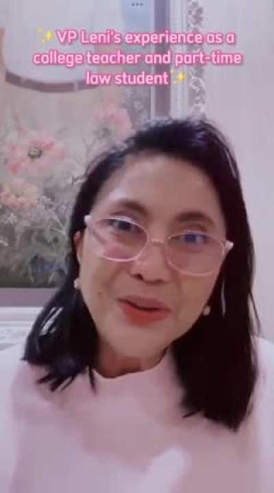 Wait. VP Leni pala was an economics professor during the day WHILE she was a law student at night?