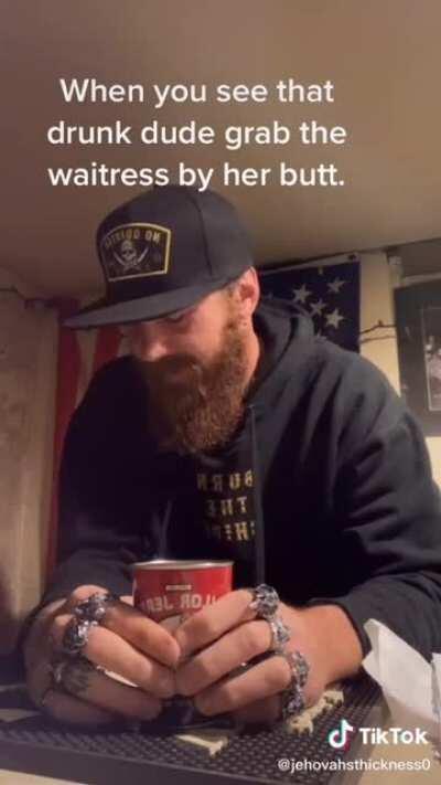 Who’s scared of a middle aged man who spent his life savings on cheap biker rings and wears snapbacks?