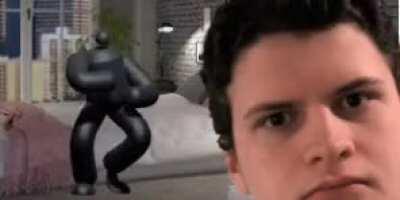 POV: your older cousin Rick rolls you and his weird friend dances in the background.