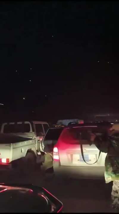 New Syrian army fire at remnants of assad army fighters who hide in mountains