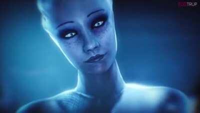 Liara riding (Fugtrup) [Mass Effect]