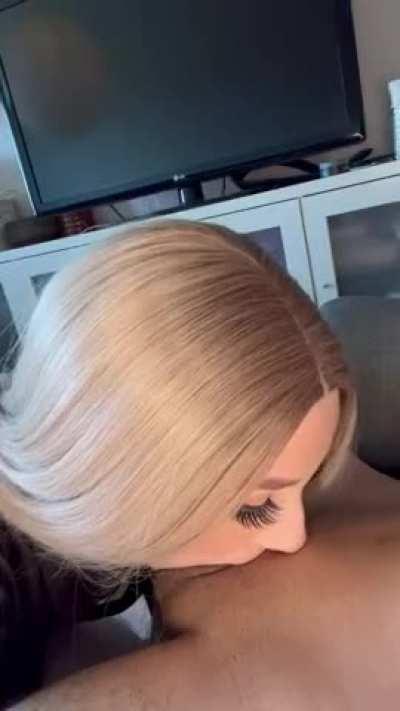 Perfect little cum drinker