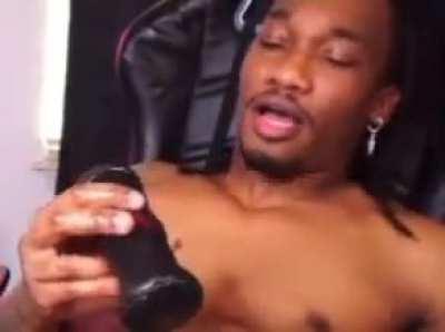 Dreamy taking a sip om milk during a hot day (wholesome)