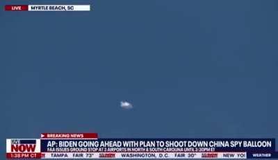 The Chinese balloon has been taken down.