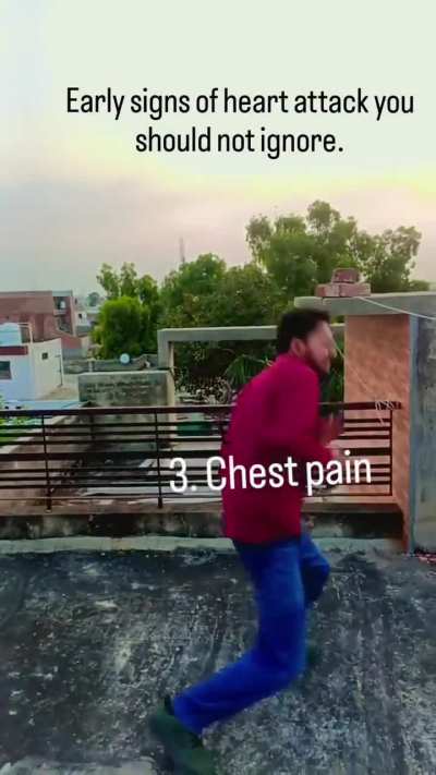 Early signs of heart attack.