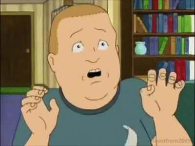 Bobby, open the door! He's here!