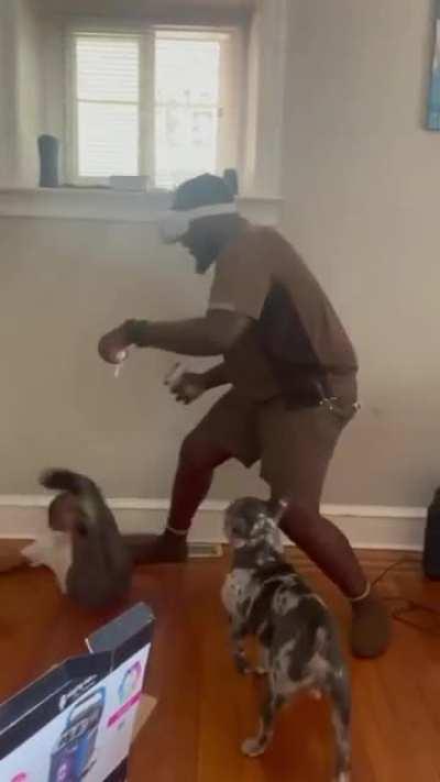 Let me box this virtual reality game next to my toddler