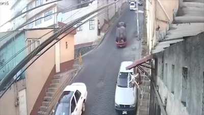 Paso Florentino st. Mexico, one of the steepest streets in the world
