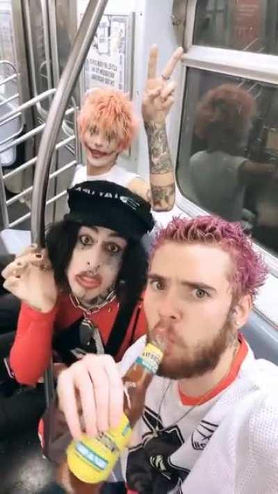 spitting on public transport