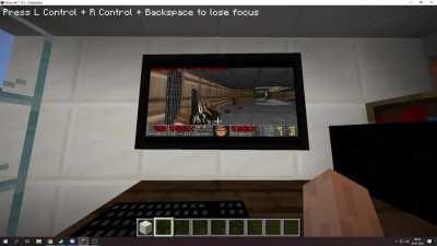 I played DOOM in Minecraft with VMComputers mod.