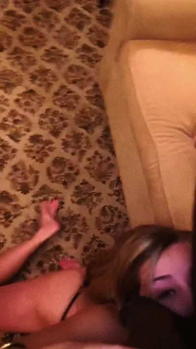 Hubby’s downstairs losing at black jack, wifey’s upstairs winning with black cock 🤷 