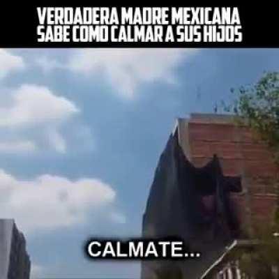 Lo bueno es que ella estaba bien tranquila .