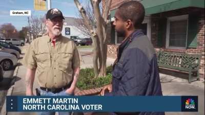 MAGA voter tells NBC reporter that a woman will not make a good president because “She has no balls to scratch. All women are good for is having babies and cleaning up the house.