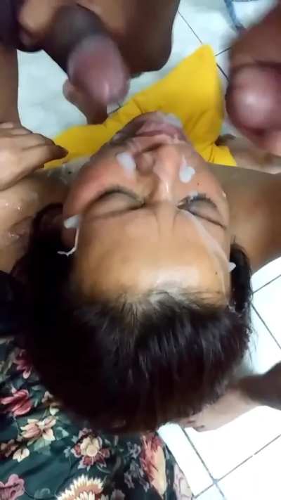Indian Gangbang Facial