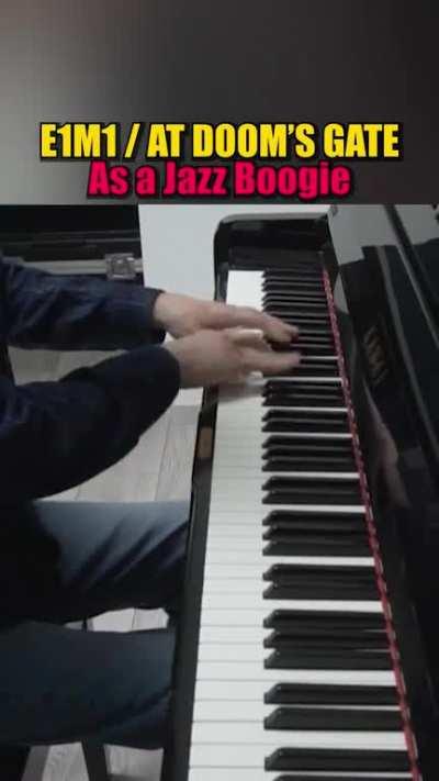E1M1 from Doom as a jazz boogie, by musical savant Derek Paravicini!
