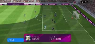 Beats deligt with ease and his cannon is godly. Never let Adriano cut in like that lmao