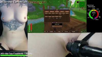 Playing a hentai survival game naked & vibed 🤩🥵