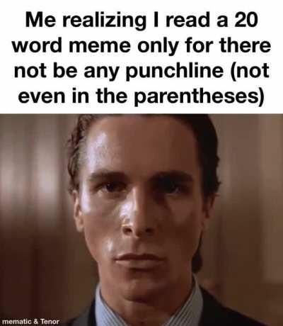 Not even in the title