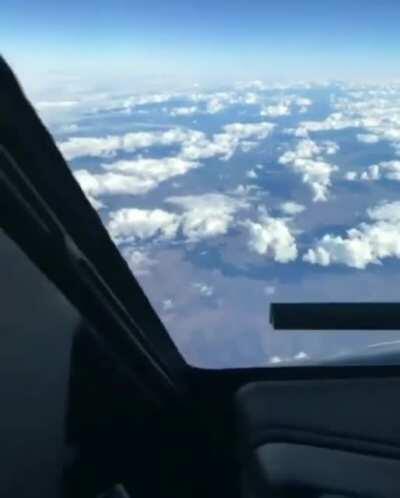 A plane's actual speed.