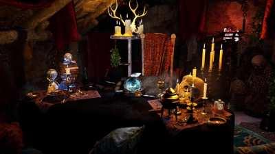 Virtual Madame Eva's Tent with Card Animation