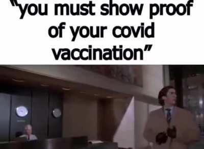 Patrick Bateman is an anti-vaxxer?