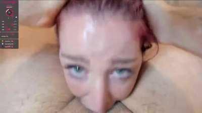 She got a vacuum for a throat