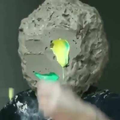 You see some sort of man attempting to commit die as he thinks his life is meaningless