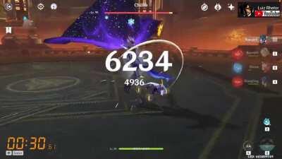 NO FOOD - Less than 60 seconds - FLAWLESS - Kaeya Vs level 90 Childe